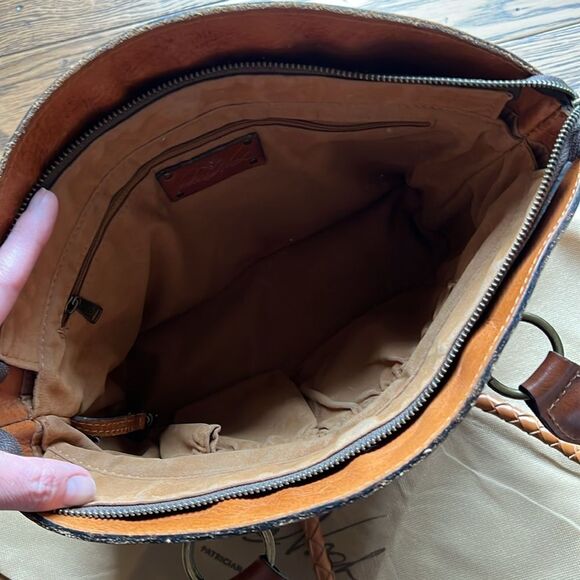 Patricia Nash Zorita Leather Tooled Shoulder Bag Western Boho A27 - Picture 10 of 13